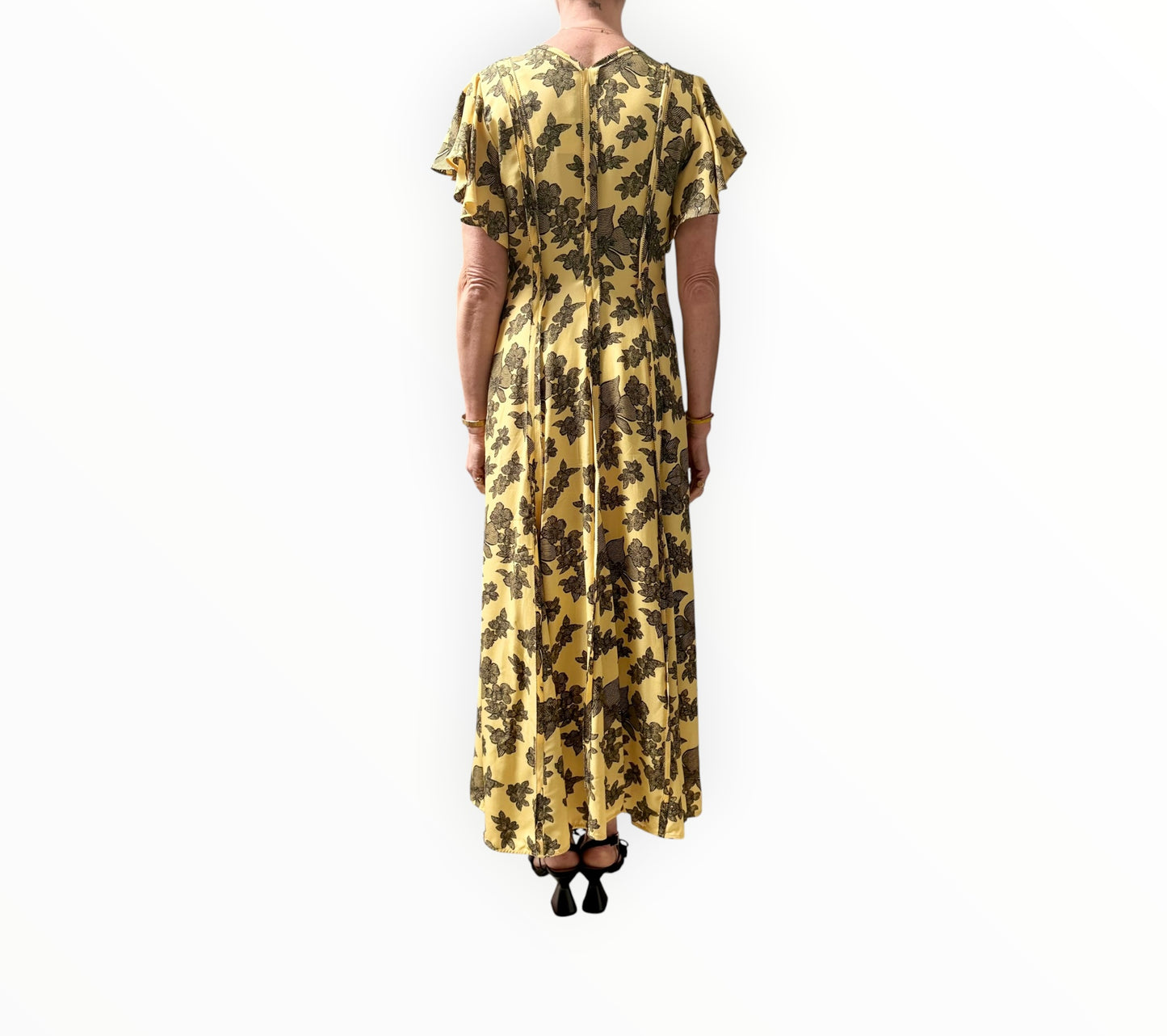 Ulla Johnson Evette Maxi Dress - Yellow - Size AU10