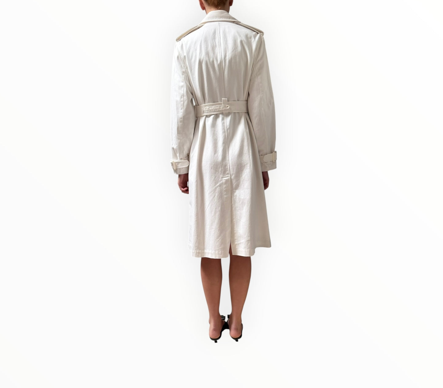 Scanlan Theodore Classic Trench Coat - White - Size AU8