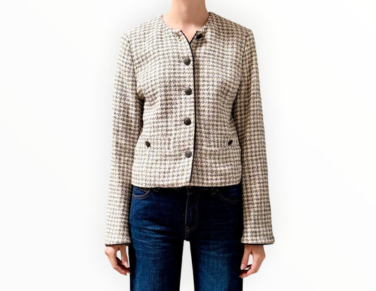 Rag & Bone Carmen Jacket - White/Black - Size AU10