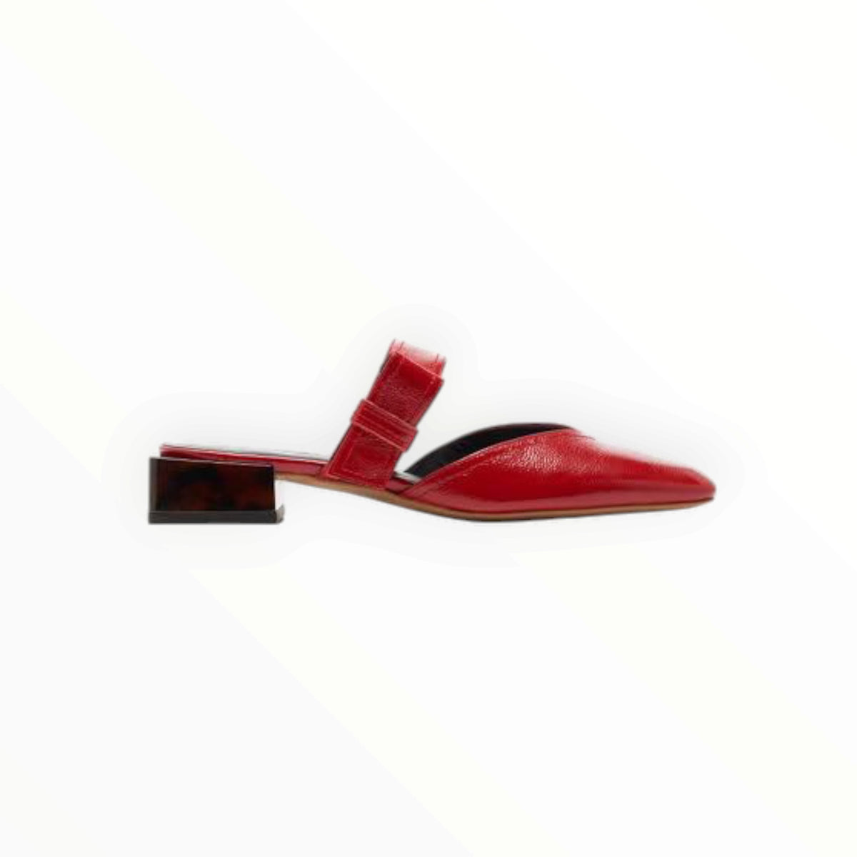 Ganni Patent Mules - Red - Size  40