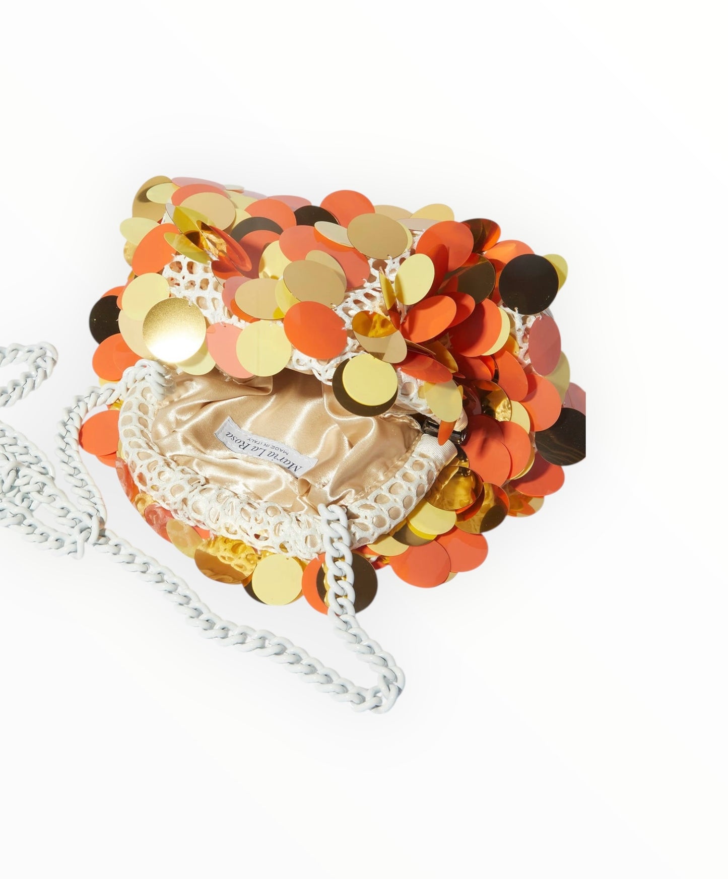 Maria La Rosa Carnival Mini Game Bag - Orange/Gold