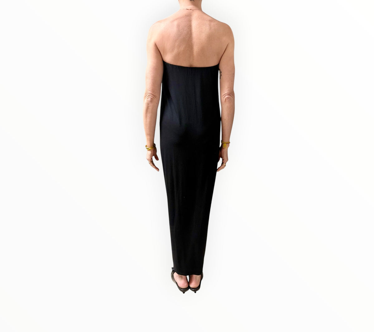 RT006347 - Enza Costa Strapless Dress - Black - Size M