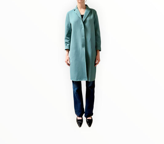 Harris Wharf Technical Coat - Smokey Blue - Size 42