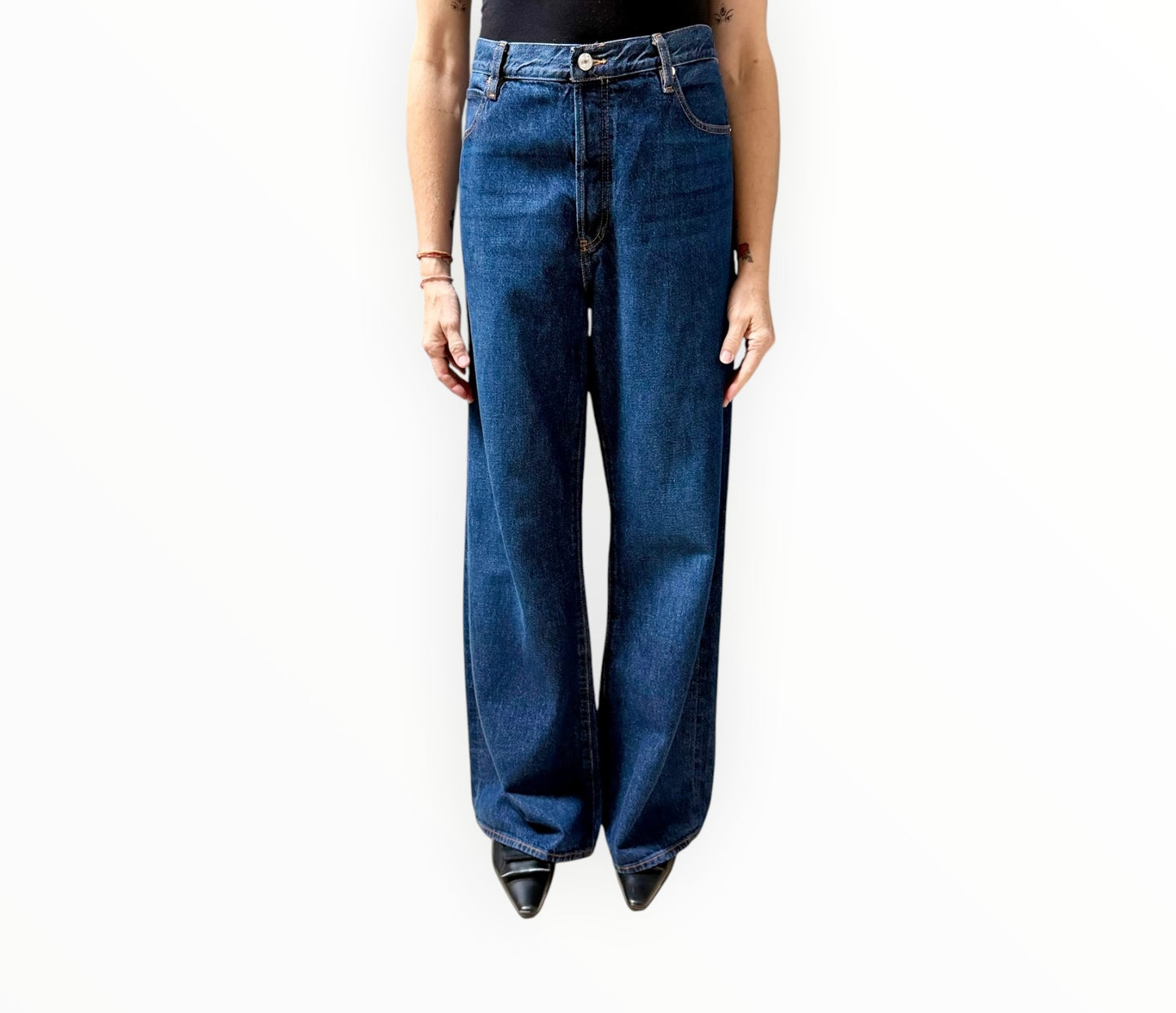 Frame 'The Loose' Jeans - Dark Blue - Size 29