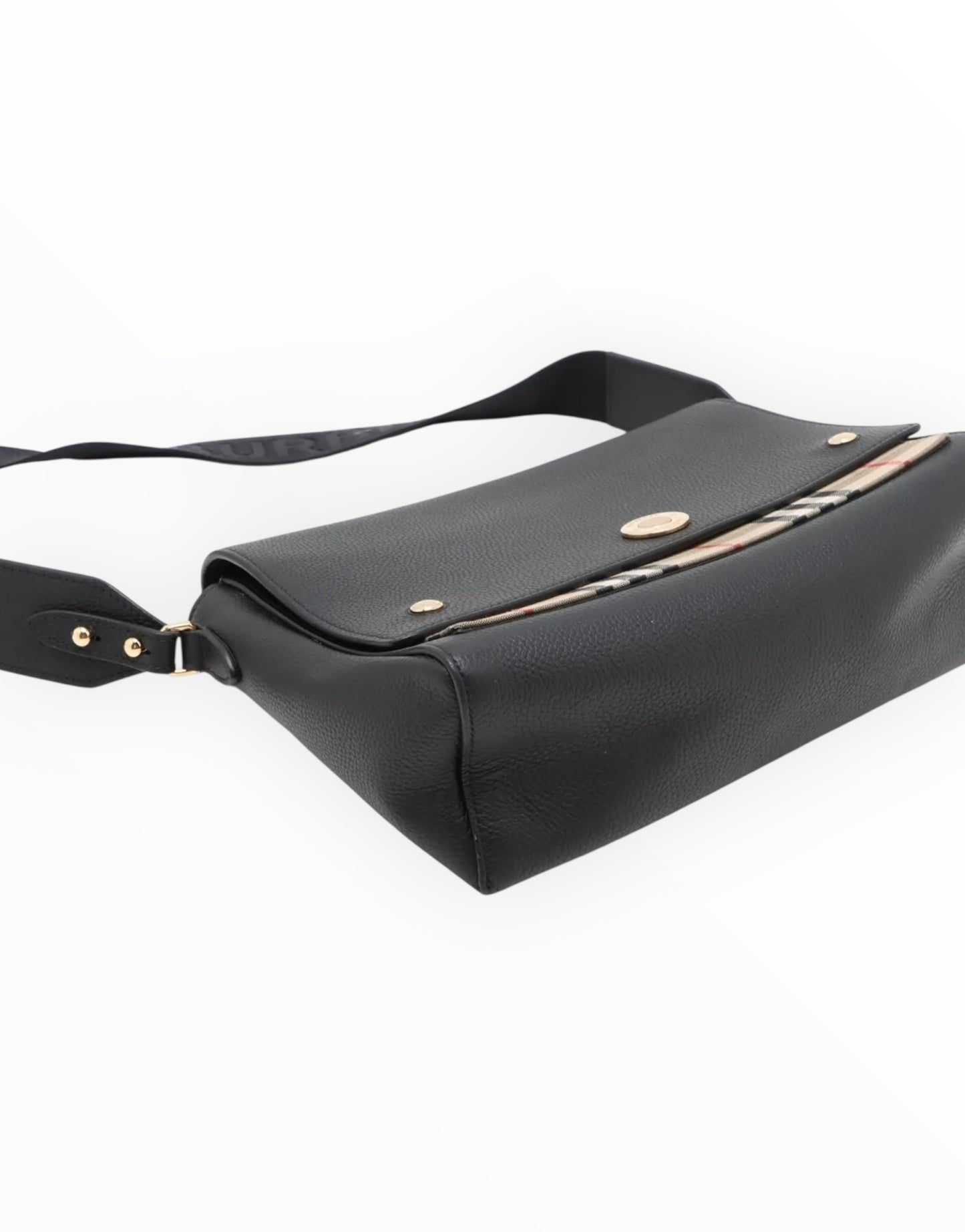 Burberry Note Crossbody Bag - Black - Size W25cm x H18cm x D8.5cm