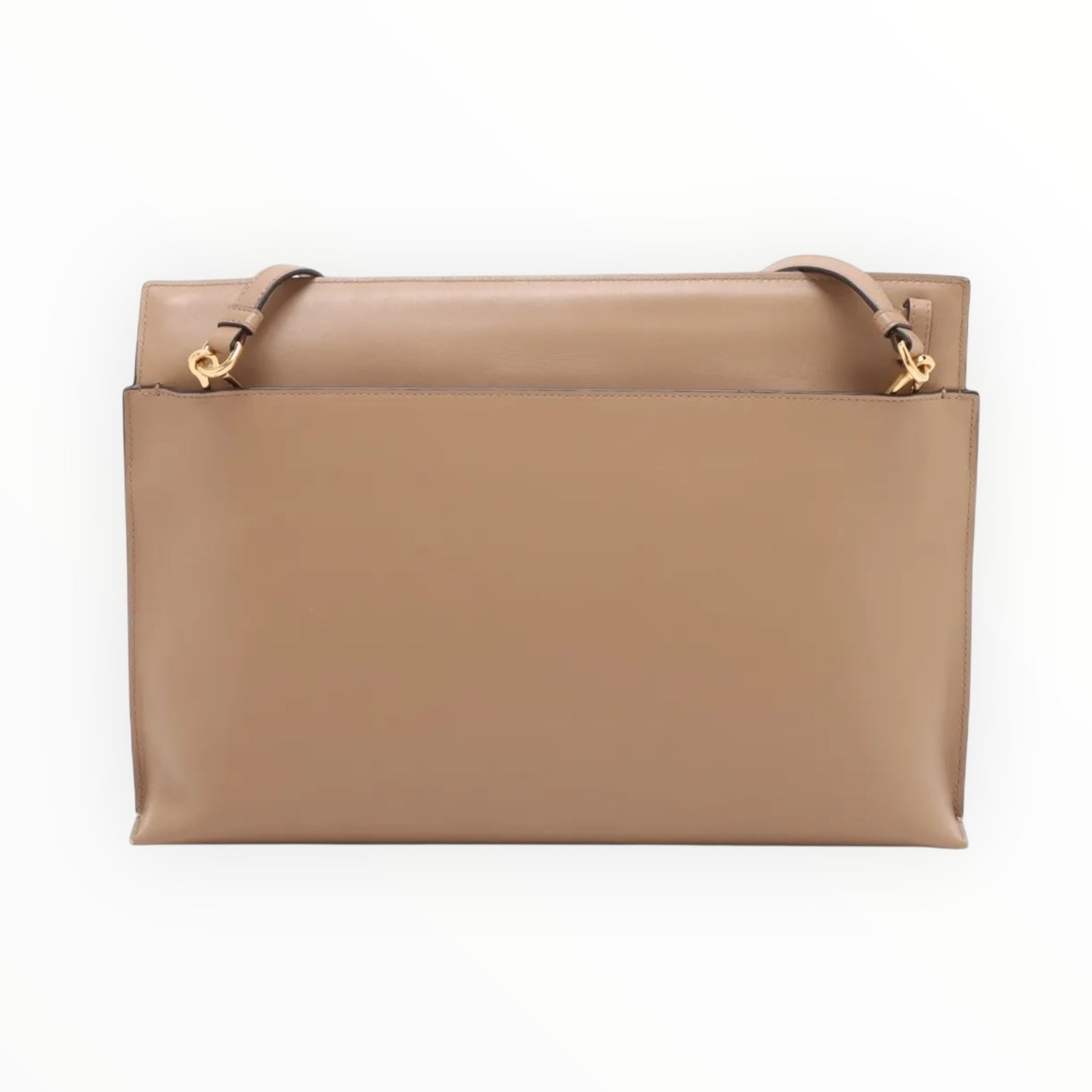 Loewe T-Pouch Leather Crossbody - Tan - Size W29cm x H19.5cm x D4cm