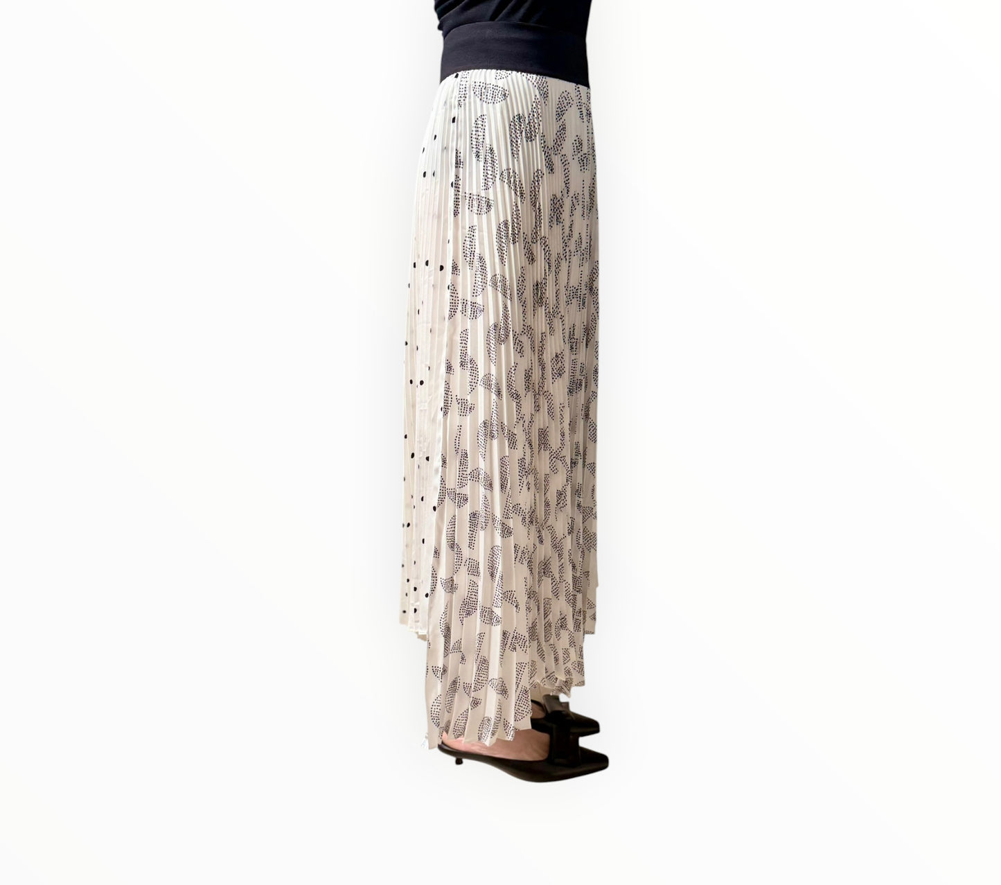 A.L.C Pleated Skirt - Black/White - Size AU10