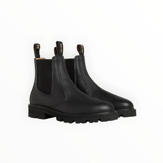 Celine Margaret Chelsea Boots - Black - Size 37