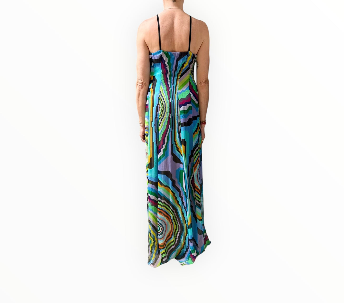 Scanlan Theodore Shoestring Maxi Dress - Multi - Size 10