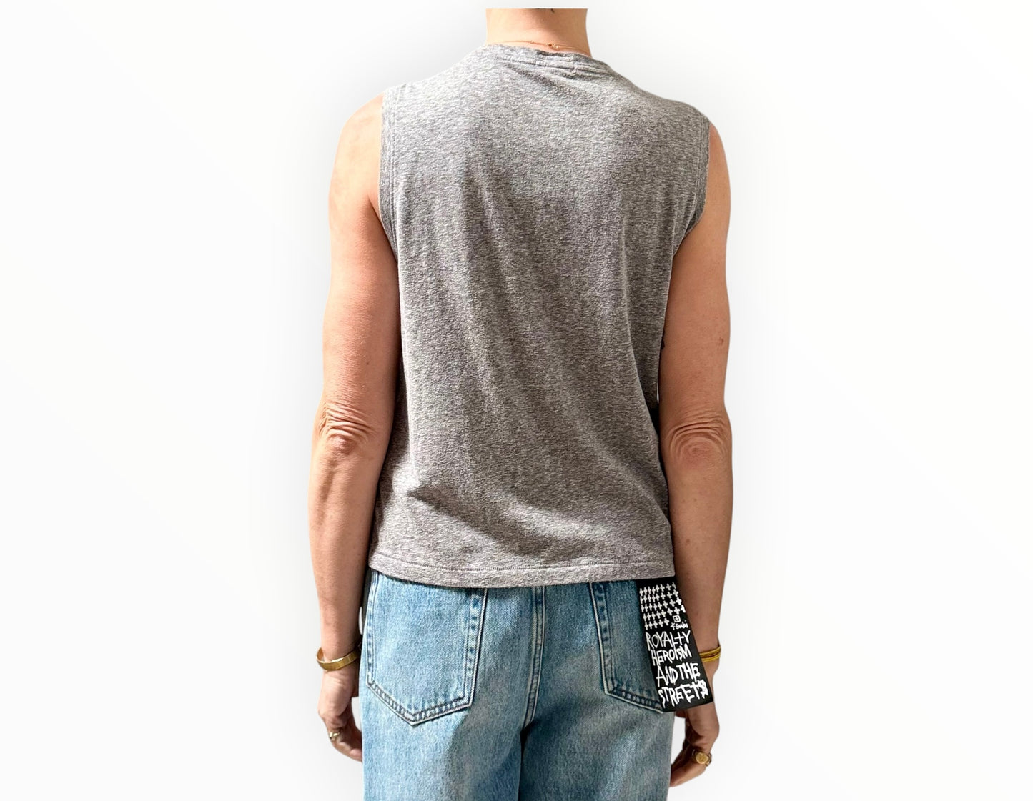 Mother Chill Out Tank - Grey Marle- Size M
