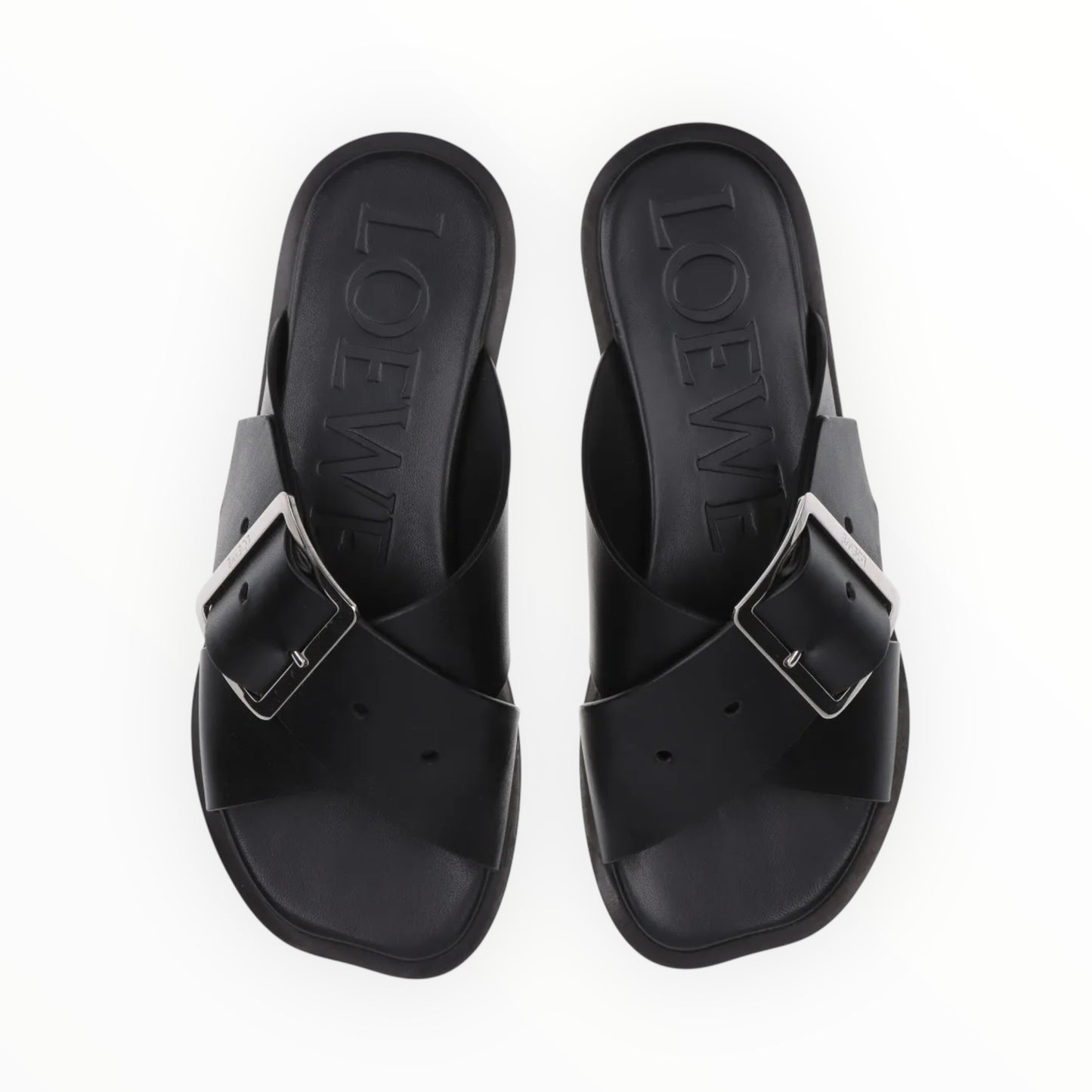 Loewe Petal Belt Sandals - Black - Size 37