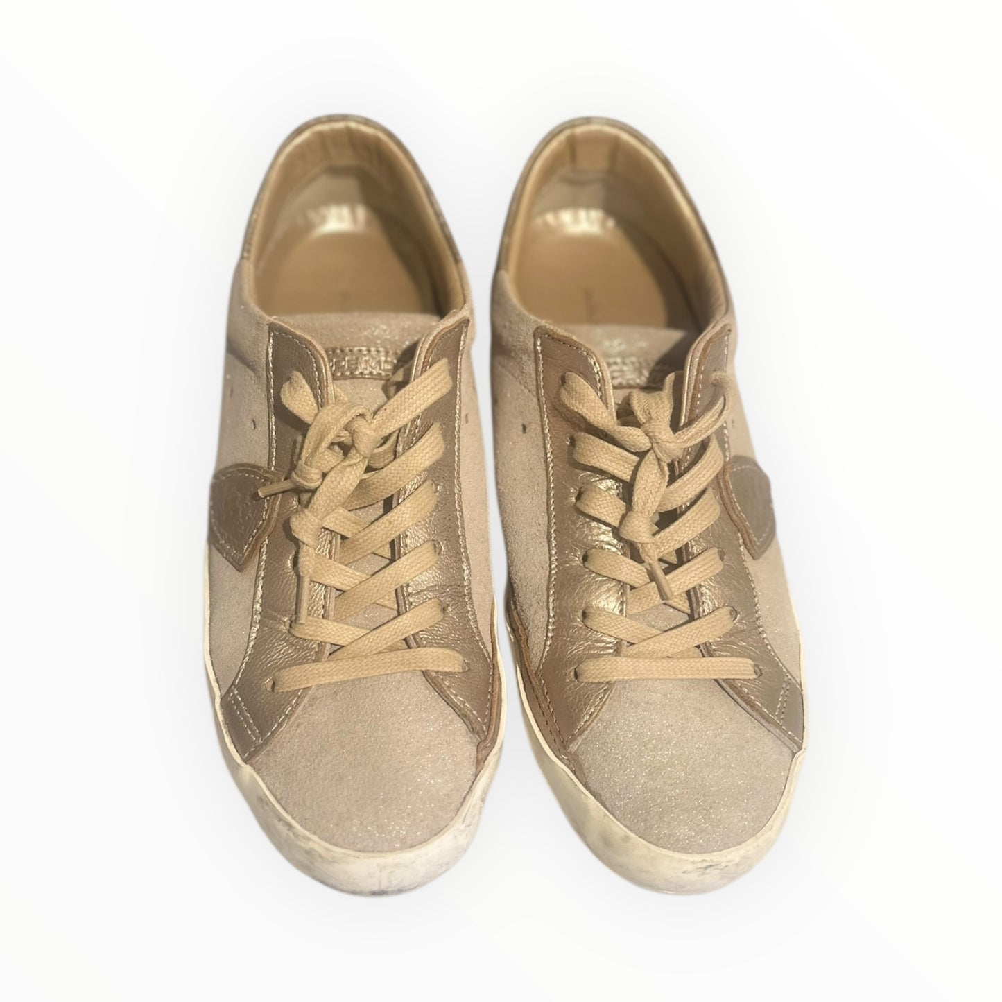 Philippe Model Paris Prxs Tennis Sneakers - Gold - Size 39
