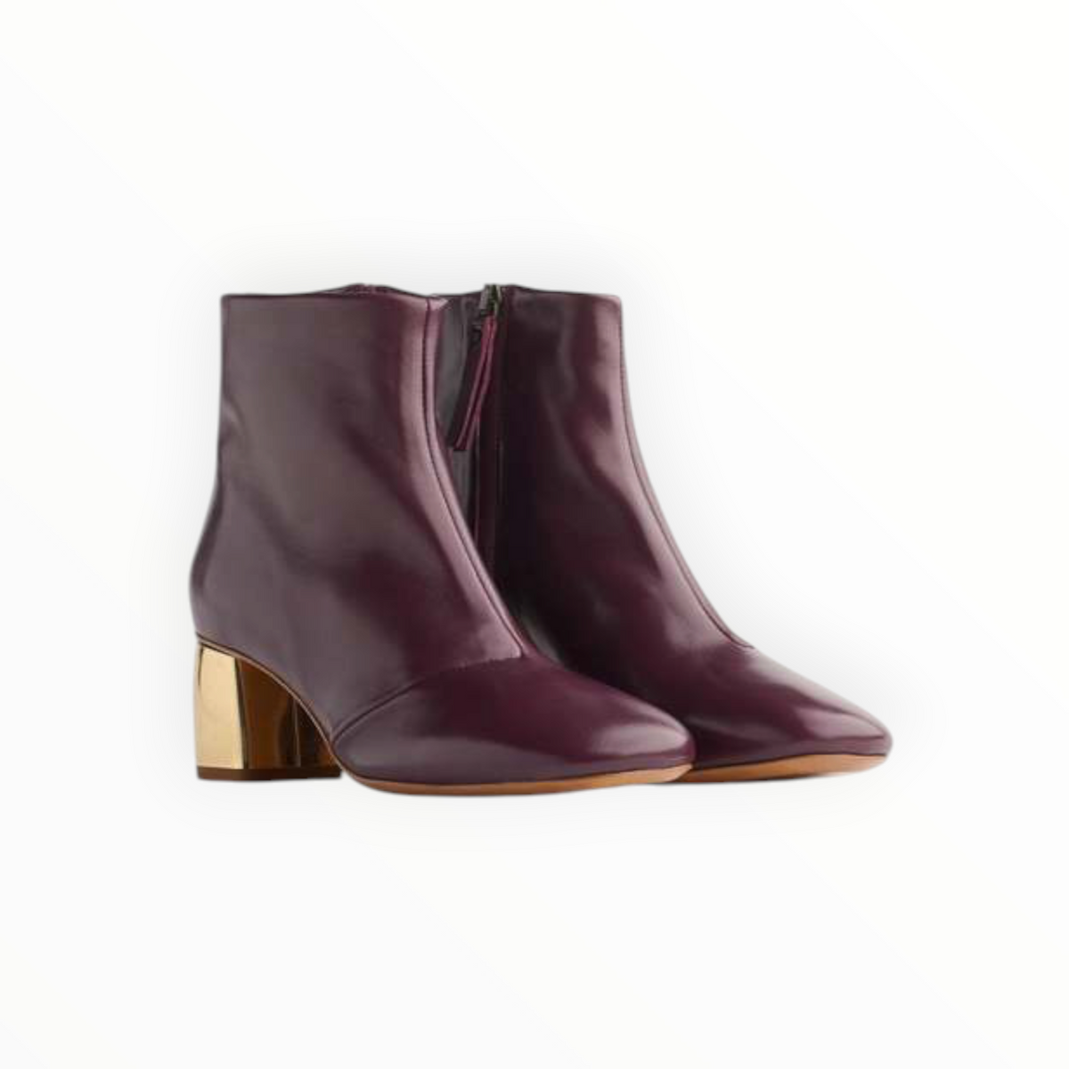 Forte Forte Golden Heel Booties - Rubis - Size 38