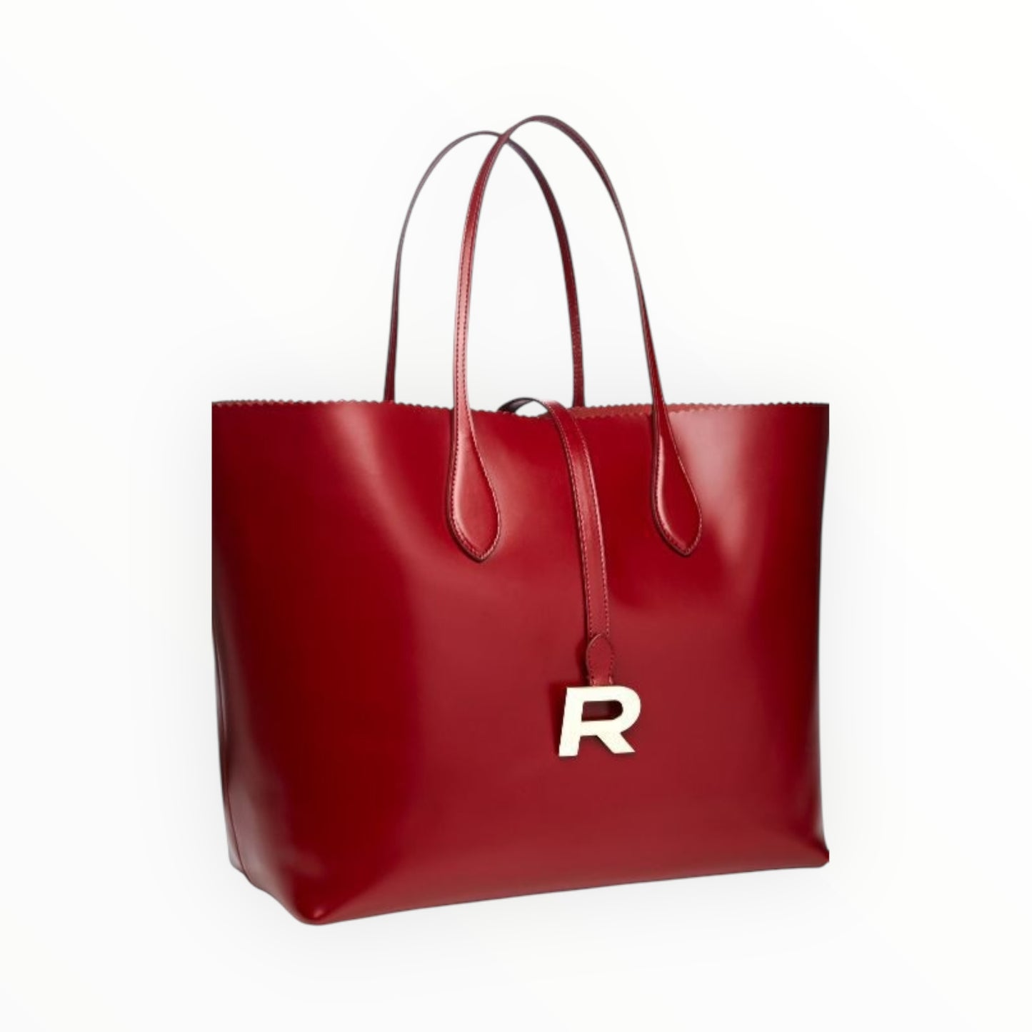 Rochas Tote Bag - Deep Red - Size W45cm x H28cm x D14cm