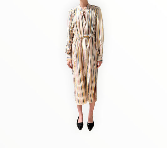 RT006436 - Bassike Striped Tie Dress - Multi - Size 3