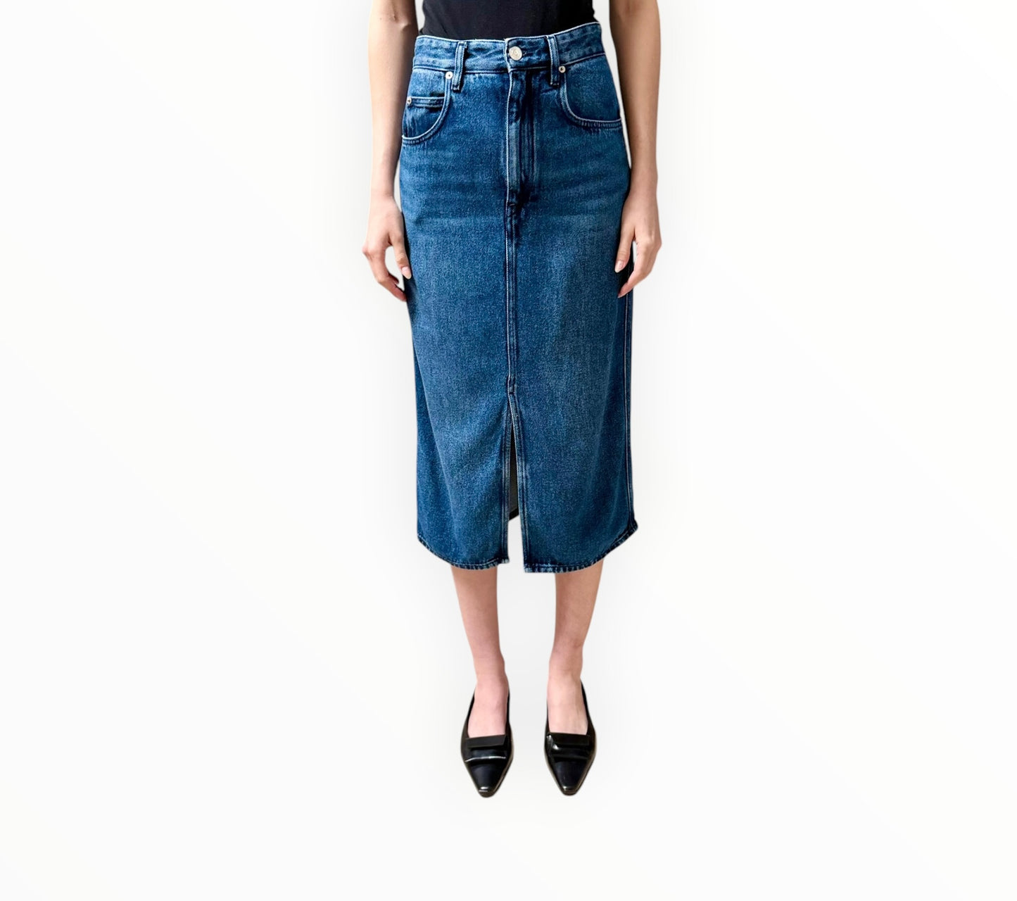 Isabel Marant Etoile Tilauria Denim Skirt - Indigo- Size 36