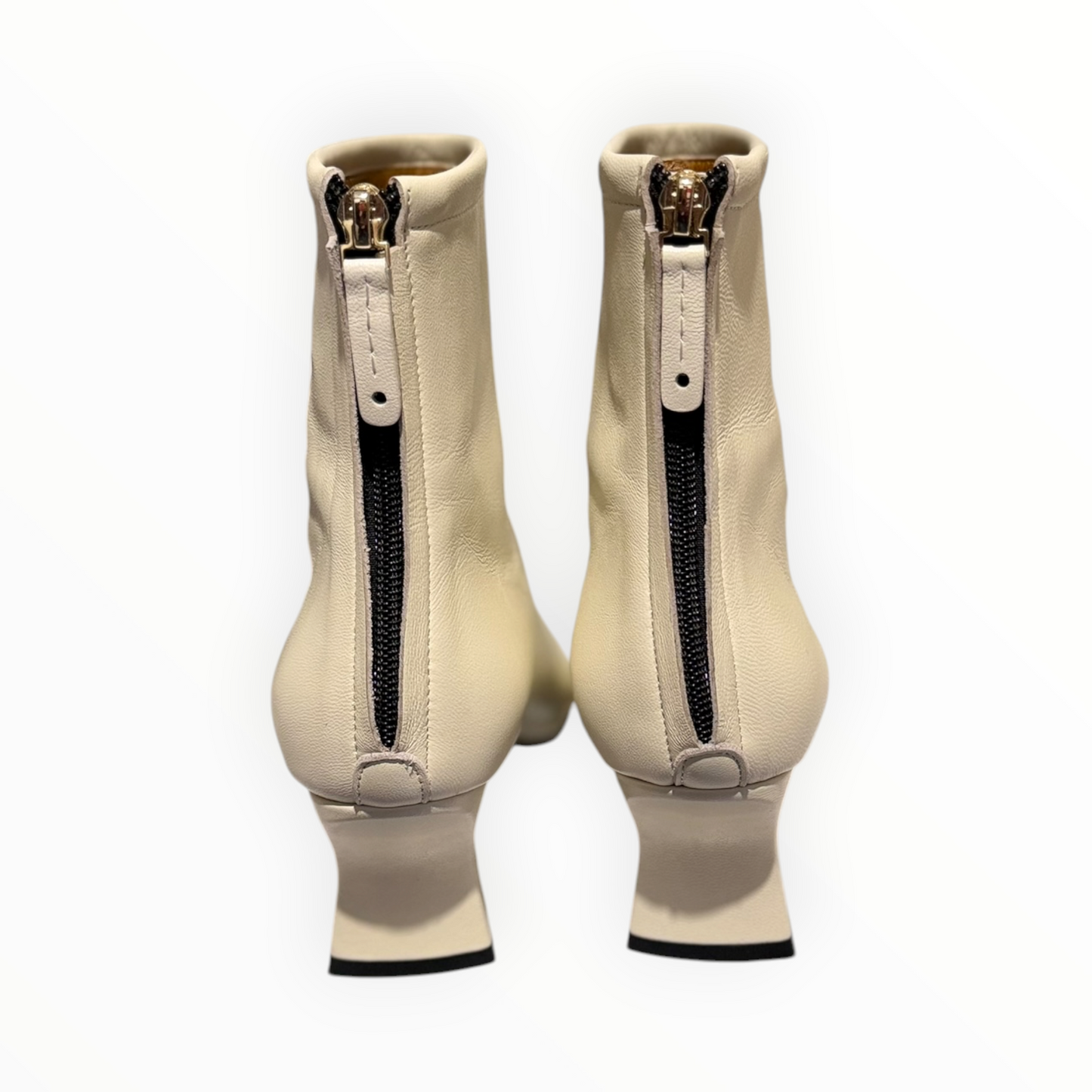 Reike Nen Slim Lined Ankle Boots - Cream - Size 38