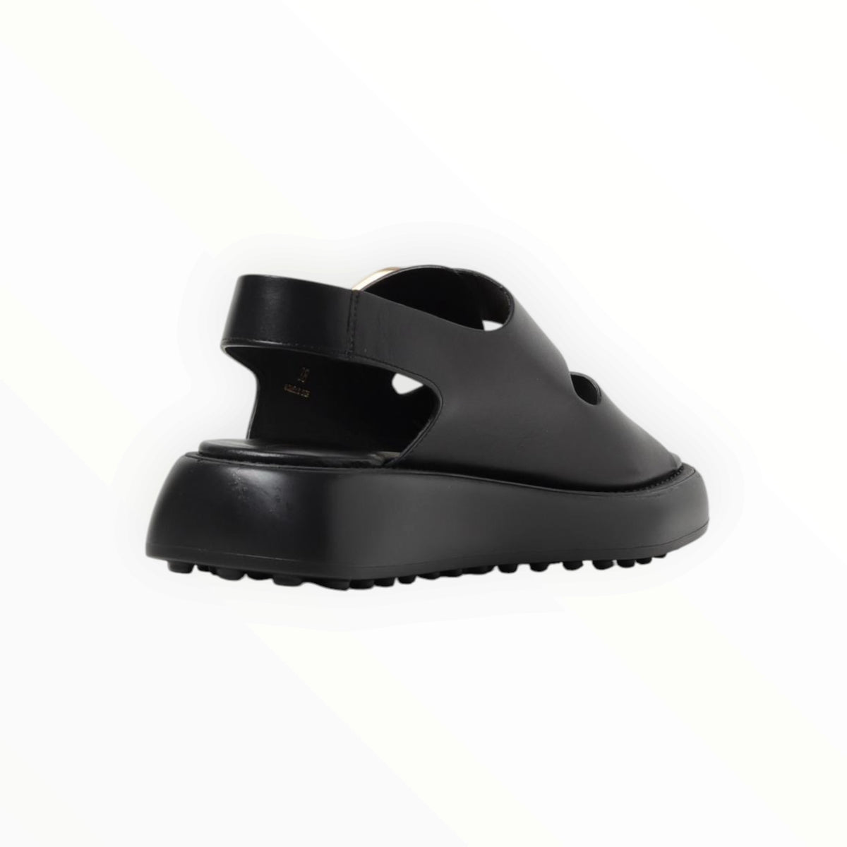 RT006594 - Tod's Buckle-Fastened Sandals - Black - Size 39