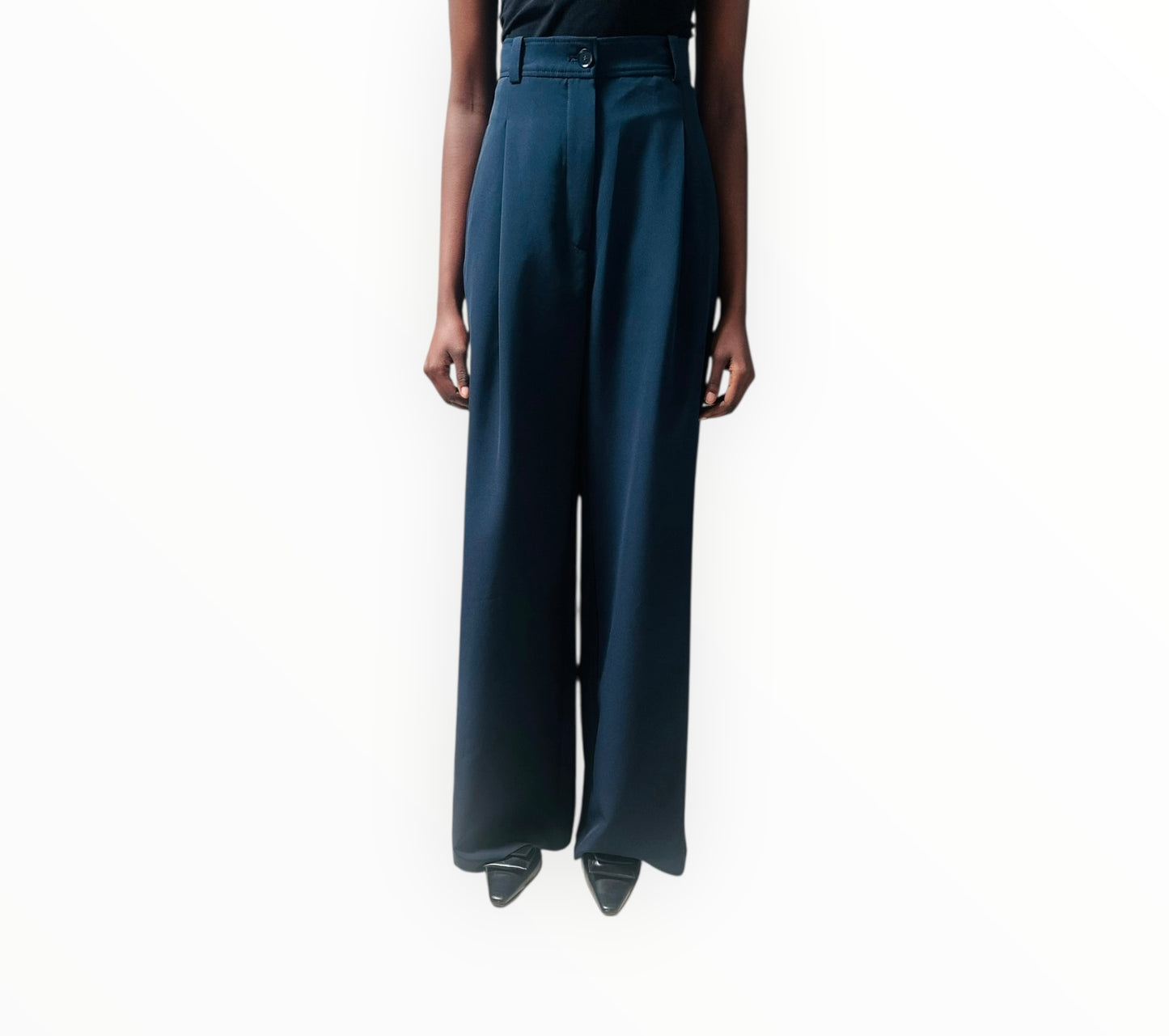 Scanlan Theodore High Waisted Pants - Navy - Size AU6