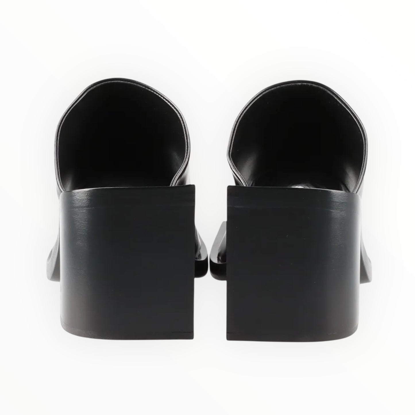 Jil Sander Block Heel Slides - Black - Size 38