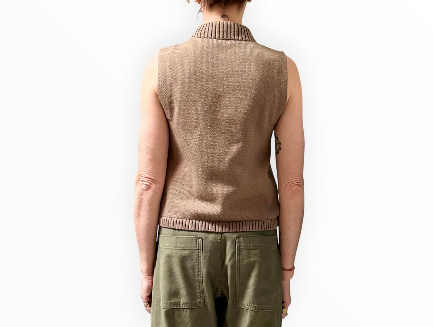 P.Johnson Cotton Vest - Khaki - Size 2