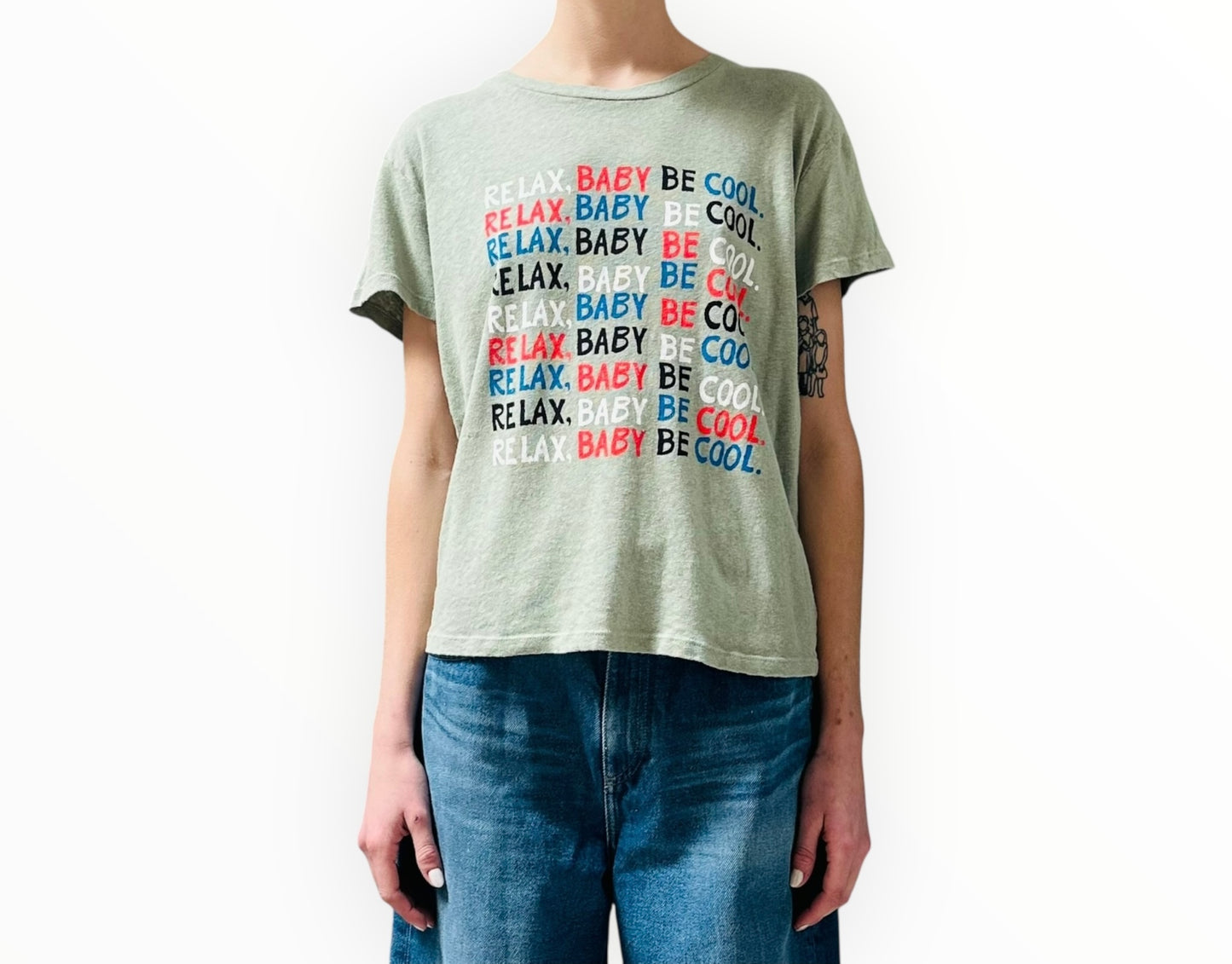Mother 'Your Prayers Are Answered' Tee - Green - Size M