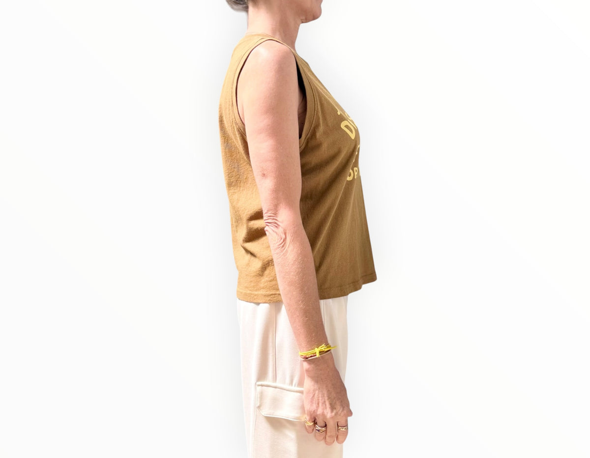 RT006342 -Mother Disco Night Tank - Khaki - Size M