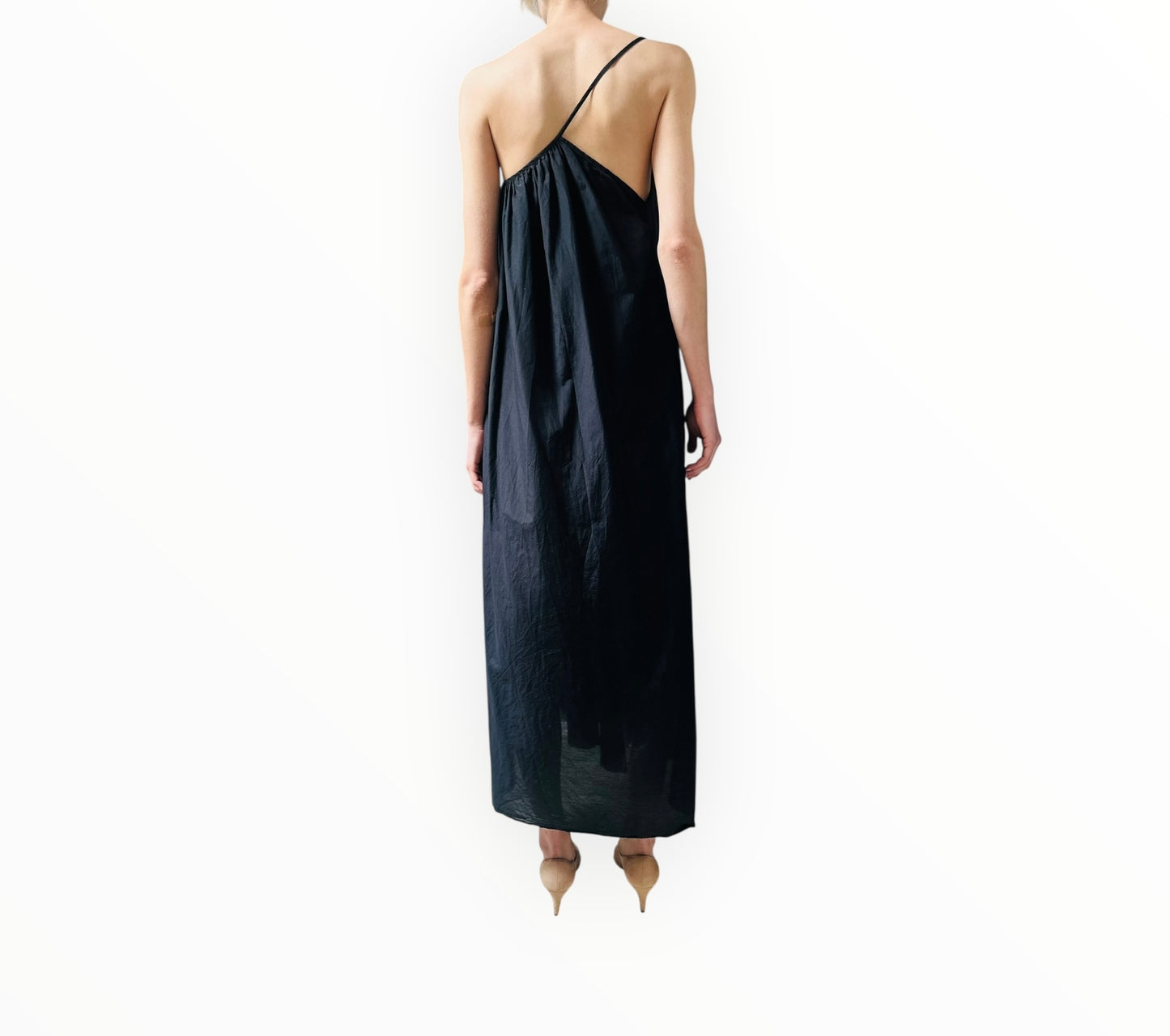 Matteau One Shoulder Dress - Black - Size AU6