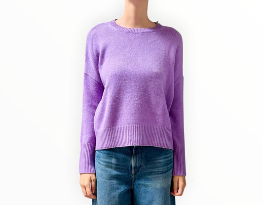 Lisa Yang Cashmere Crewneck - Lilac Marle - Size 0