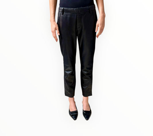 Scanlan Theodore Leather Pants - Black - Size AU8