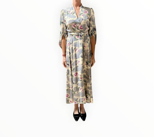 CO Silk Wrap Dress - Multi - Size 8