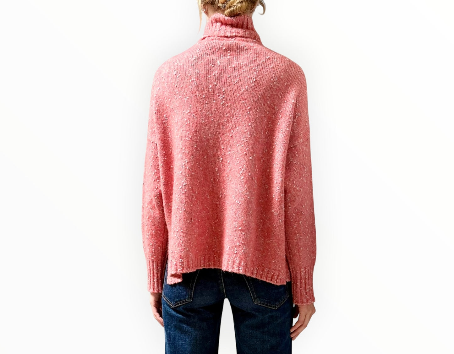 Beatrice B Fleck Knit - Coral Grey- Size S
