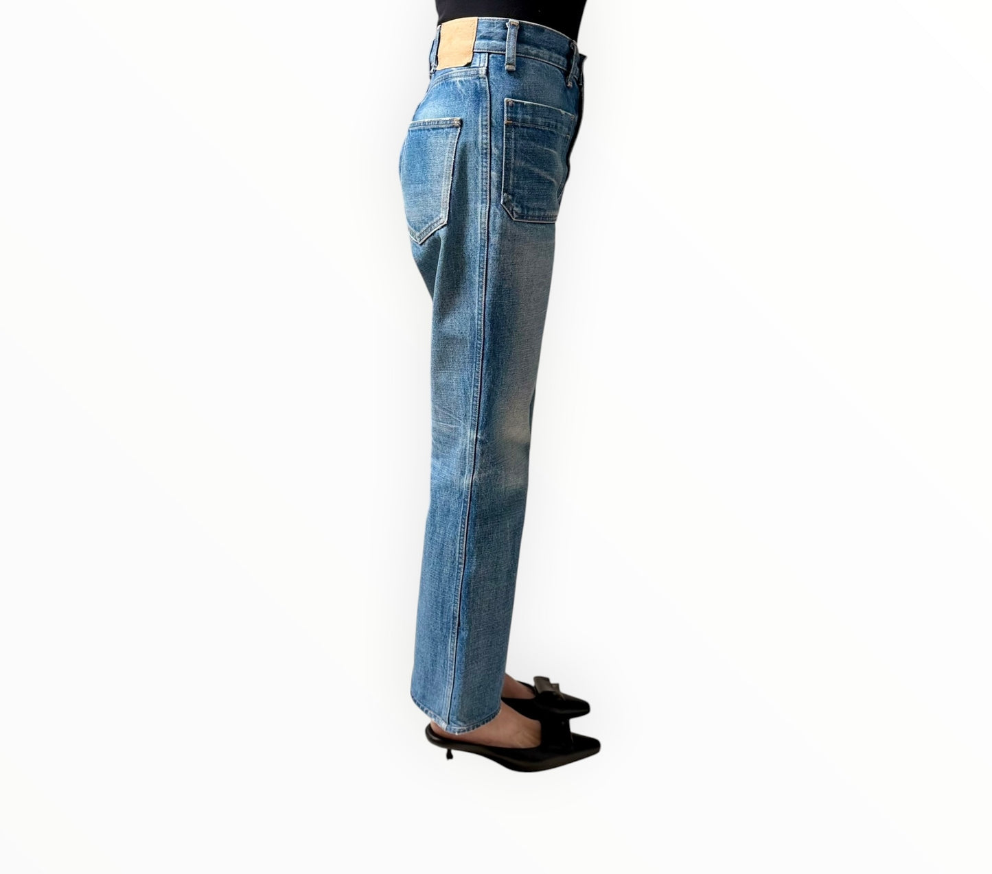 Celine Jane Wide Leg Jeans - Blue - Size 28