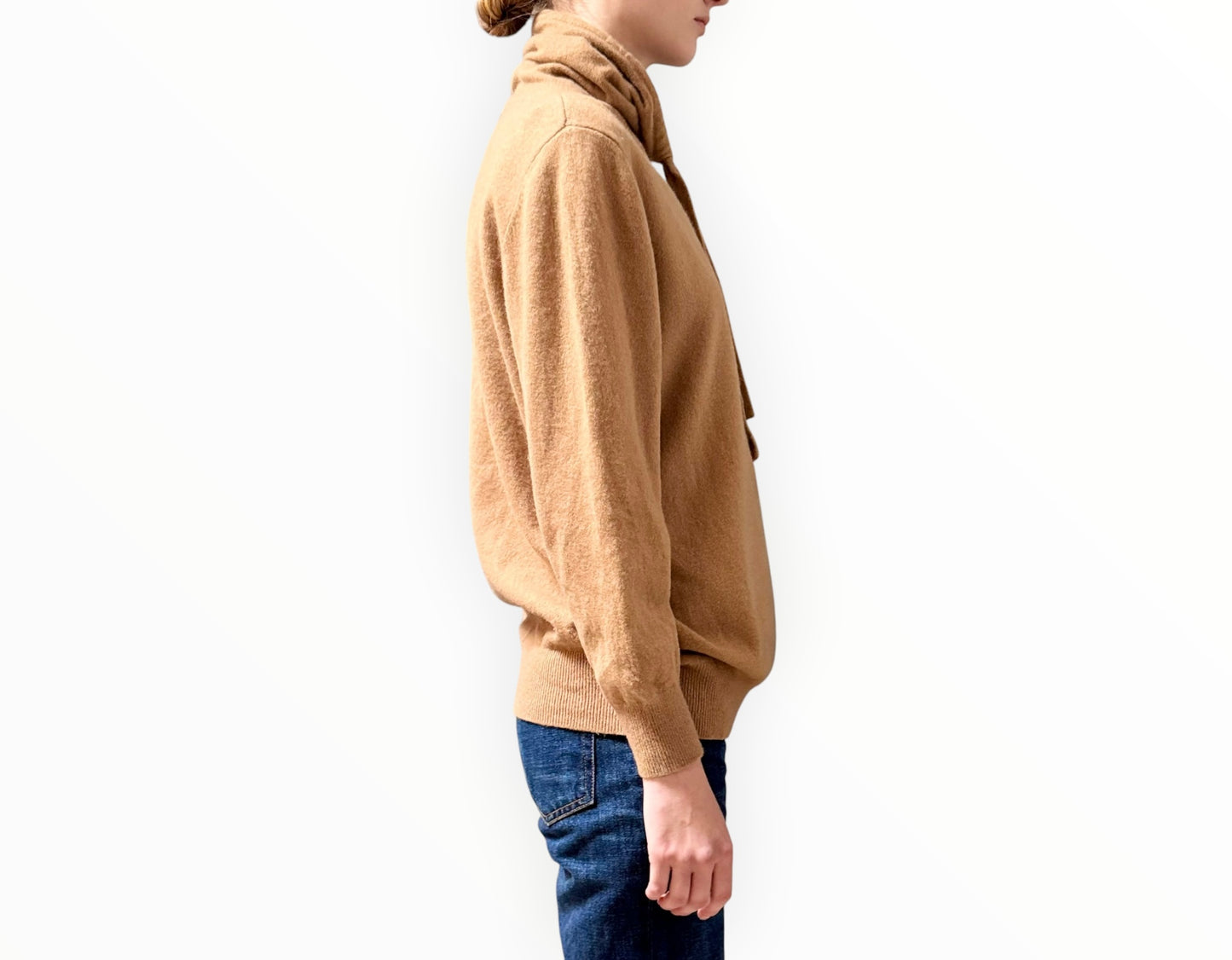 Jac + Jack Funnel Neck Sweater - Latte - Size S
