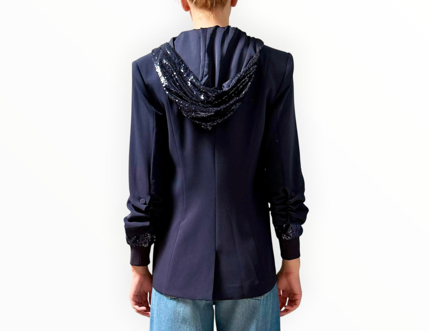 Cinq A Sept Khloe Jacket - Navy - Size AU10