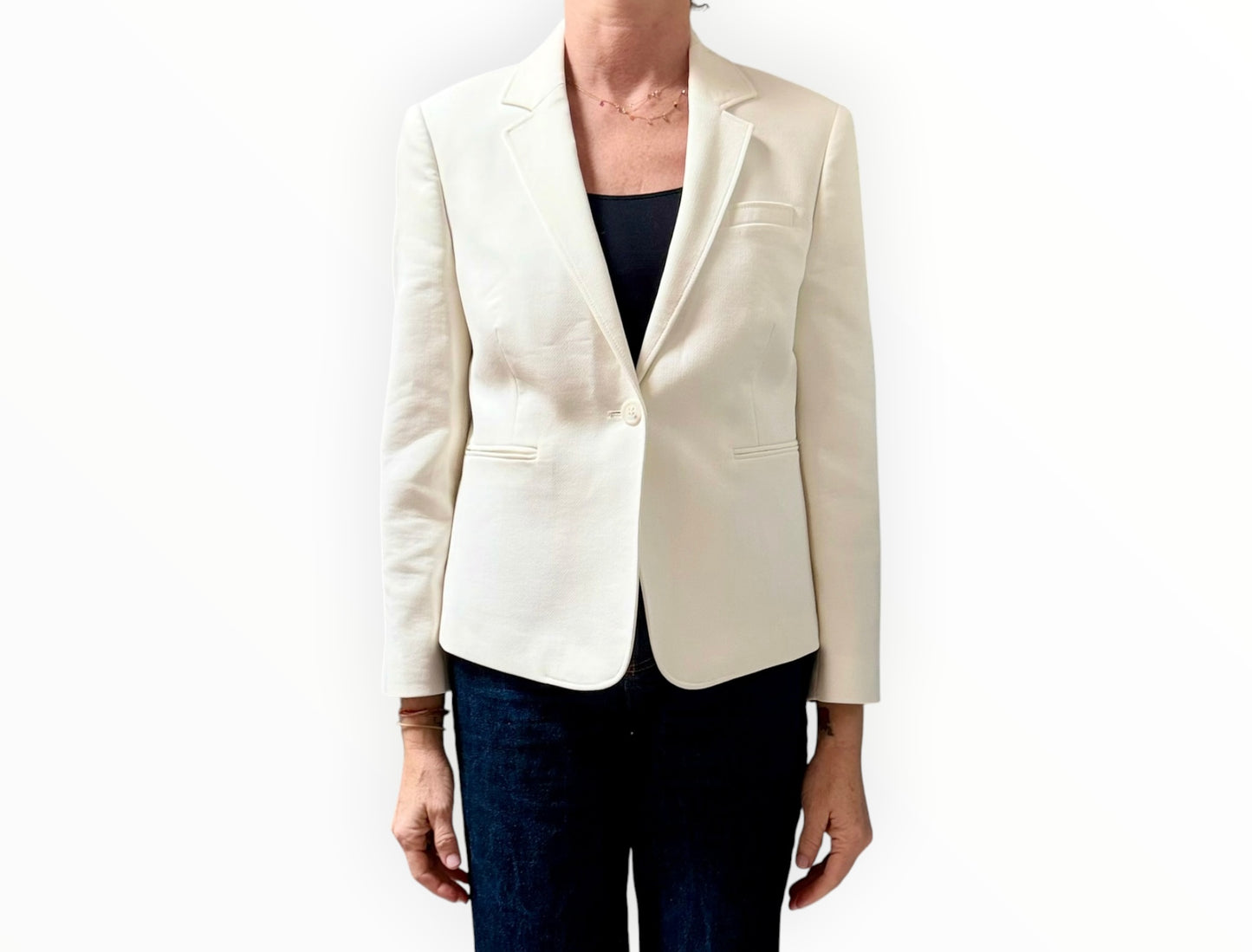 Mira Mikati Tree Embroidered Blazer - White - Size 42