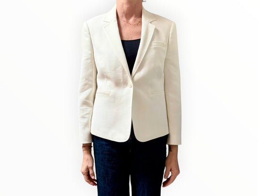 Mira Mikati Tree Embroidered Blazer - White - Size 42