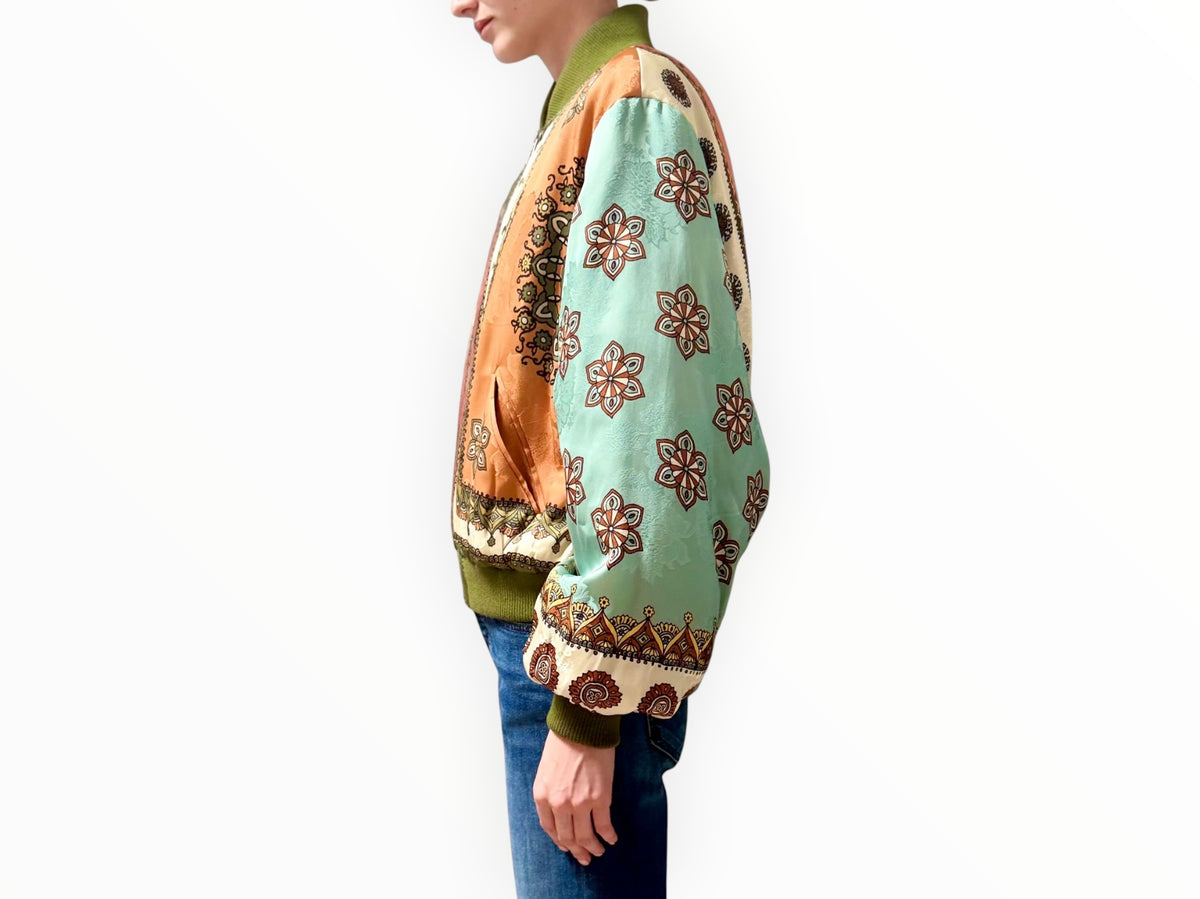RT006536 - Alemais Contina Bomber Jacket - Multi - Size AU10
