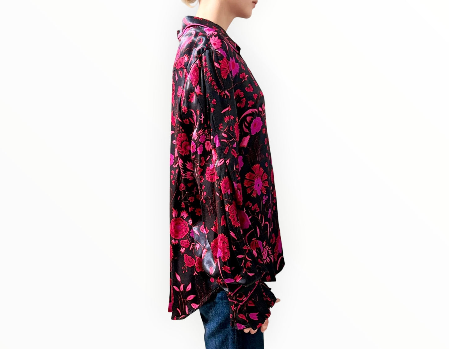 Sabina Musayev Floral Printed Shirt - Multi - Size XL