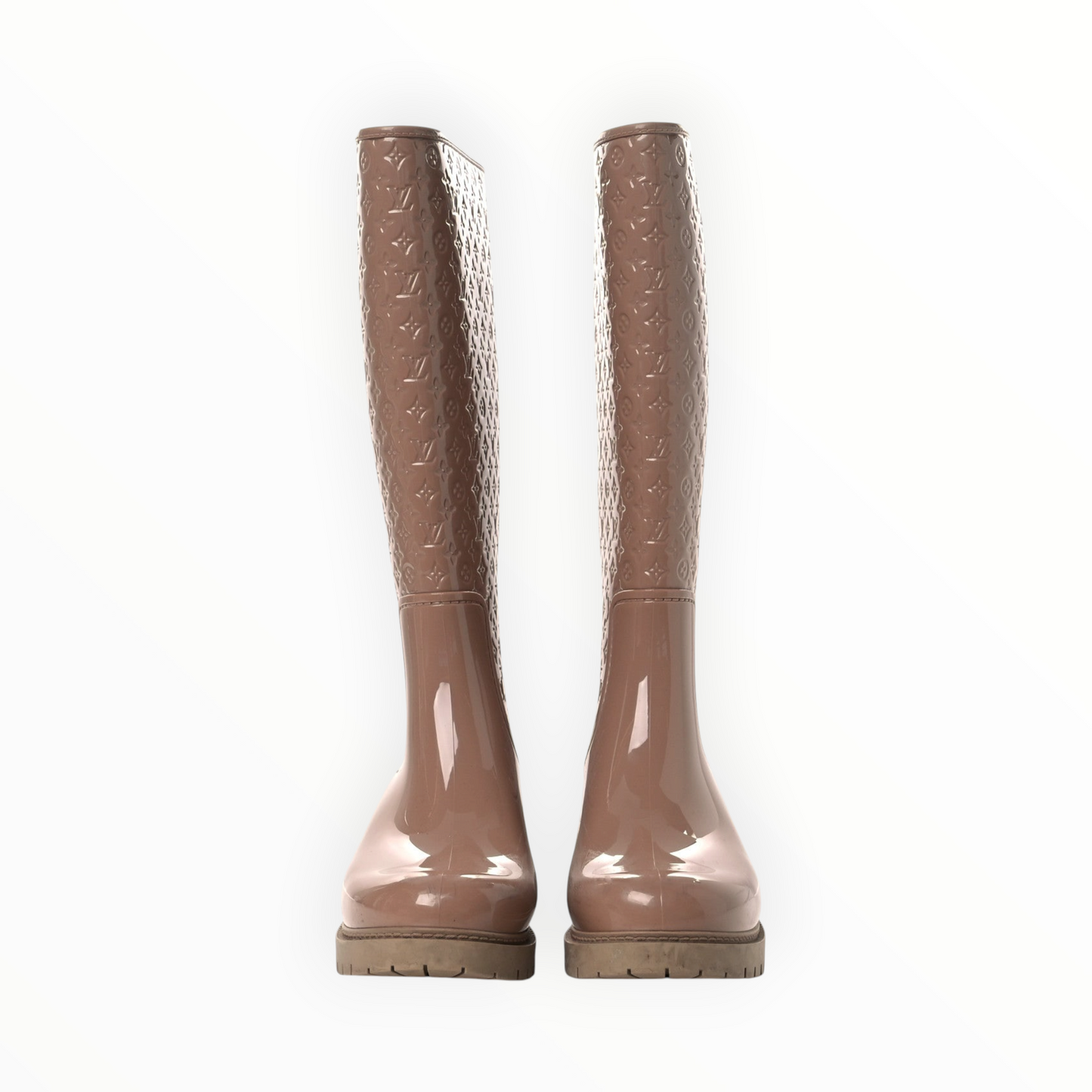Louis Vuitton Monogram Rubber Splash Rain Boots - Blush - Size 38