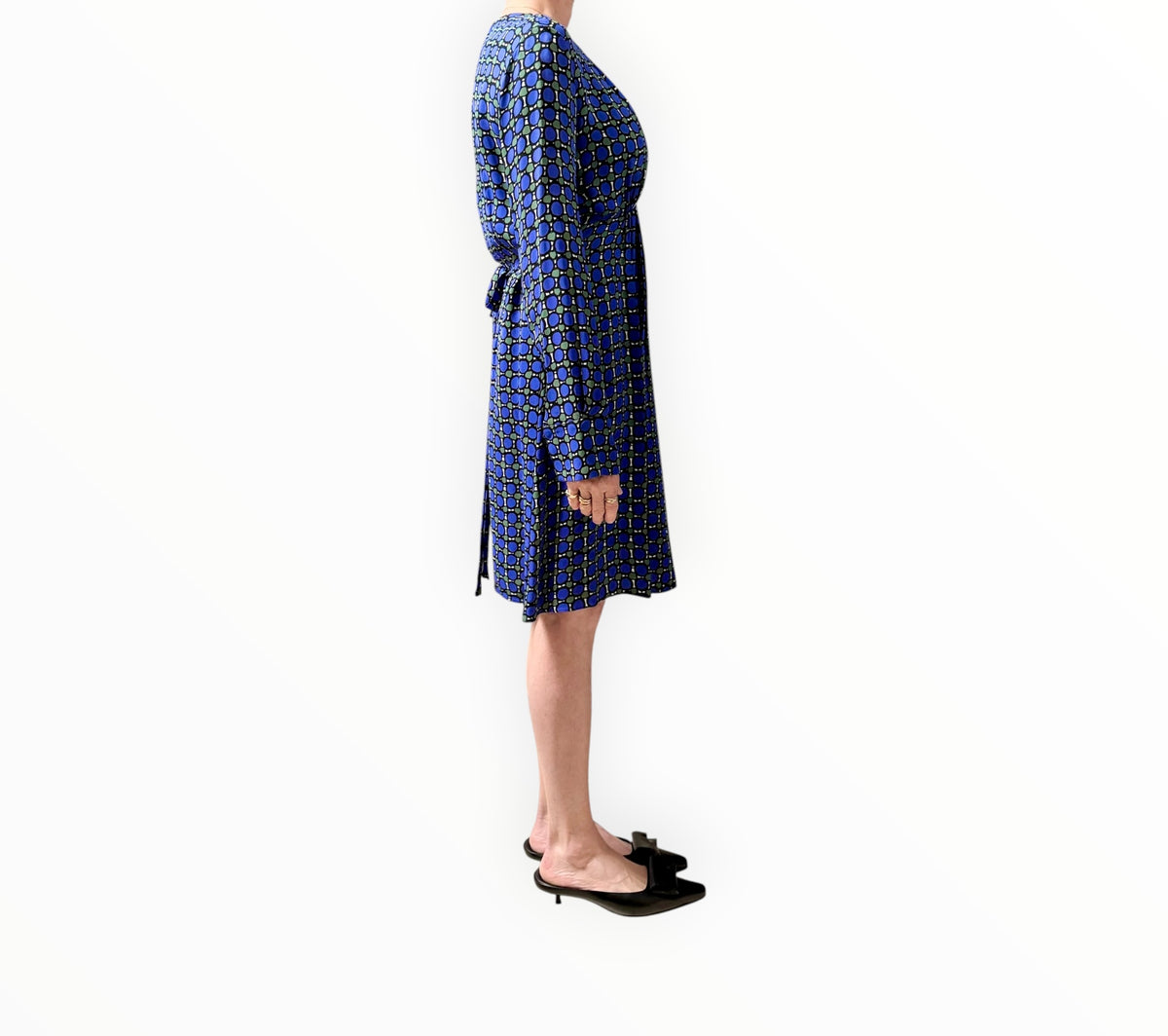 RT006359 - Marni Abstract Print Dress - Blue/Green - Size 38