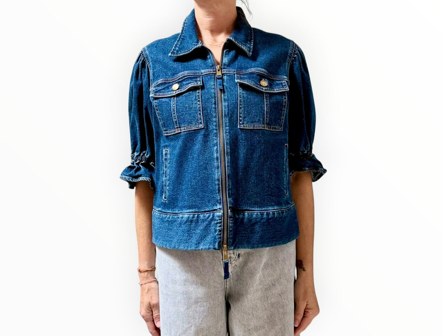 Cinq a Sept Holly Jacket - Denim - Size M