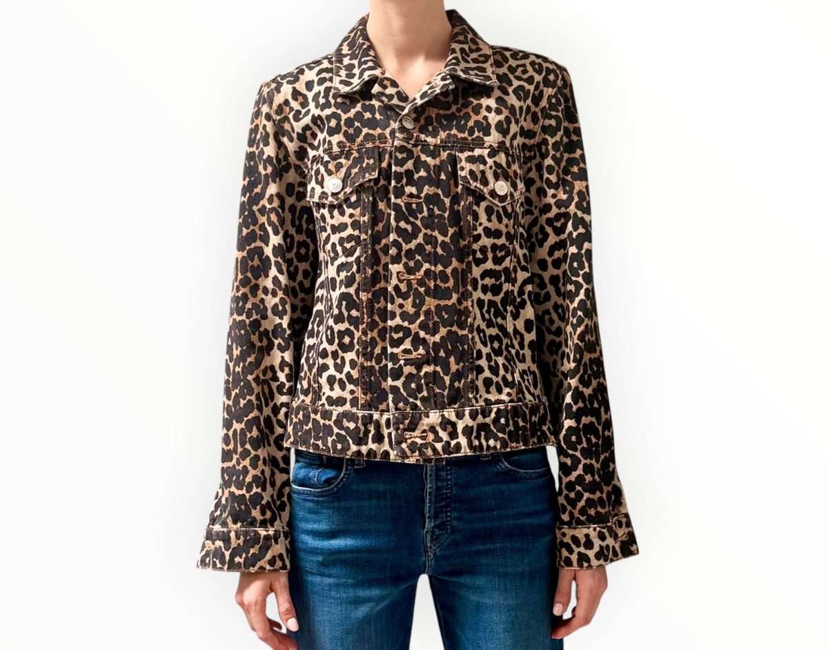 RT006476 - Ganni Leopard Jacket - Multi - Size 38