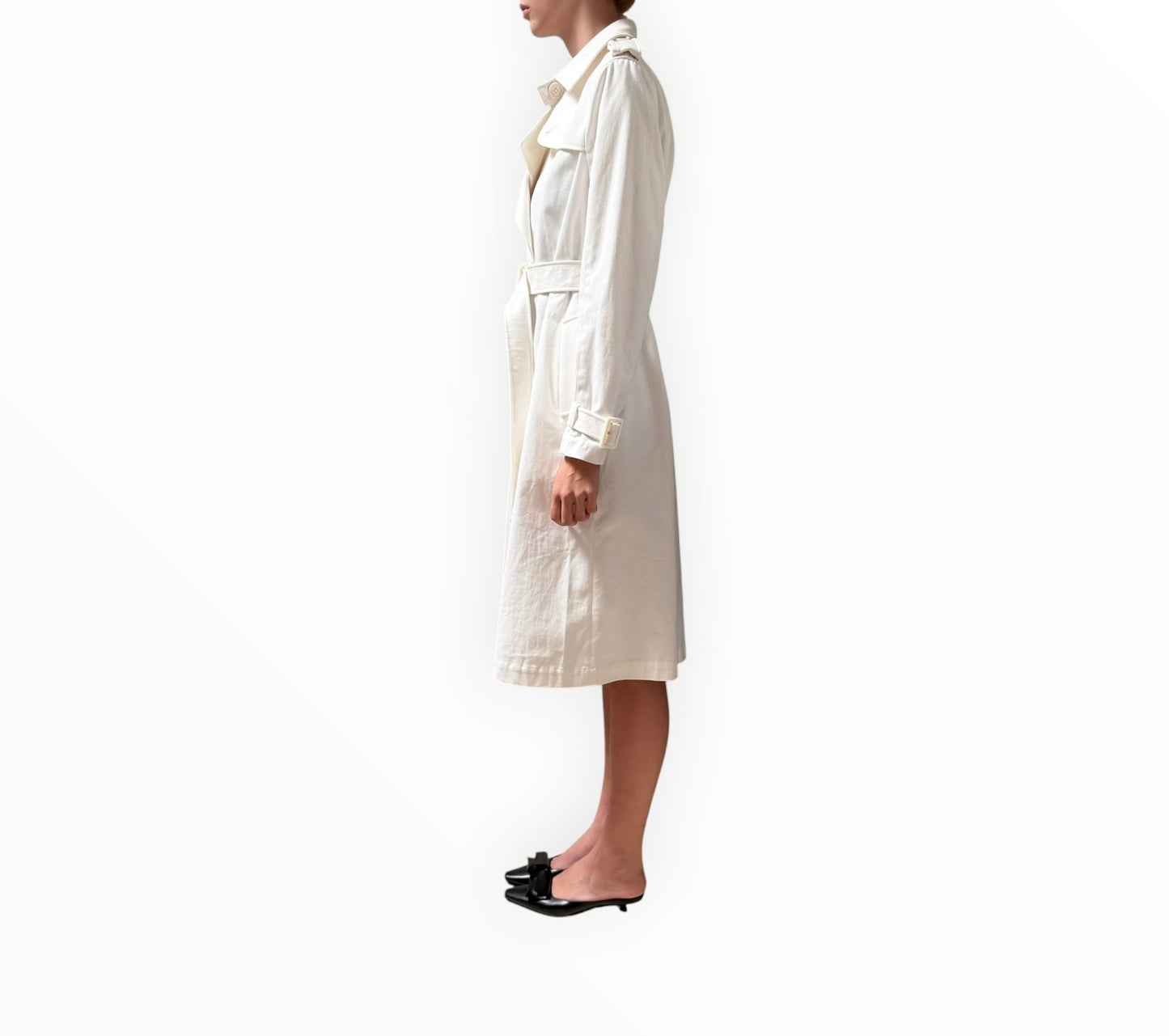 Scanlan Theodore Classic Trench Coat - White - Size AU8
