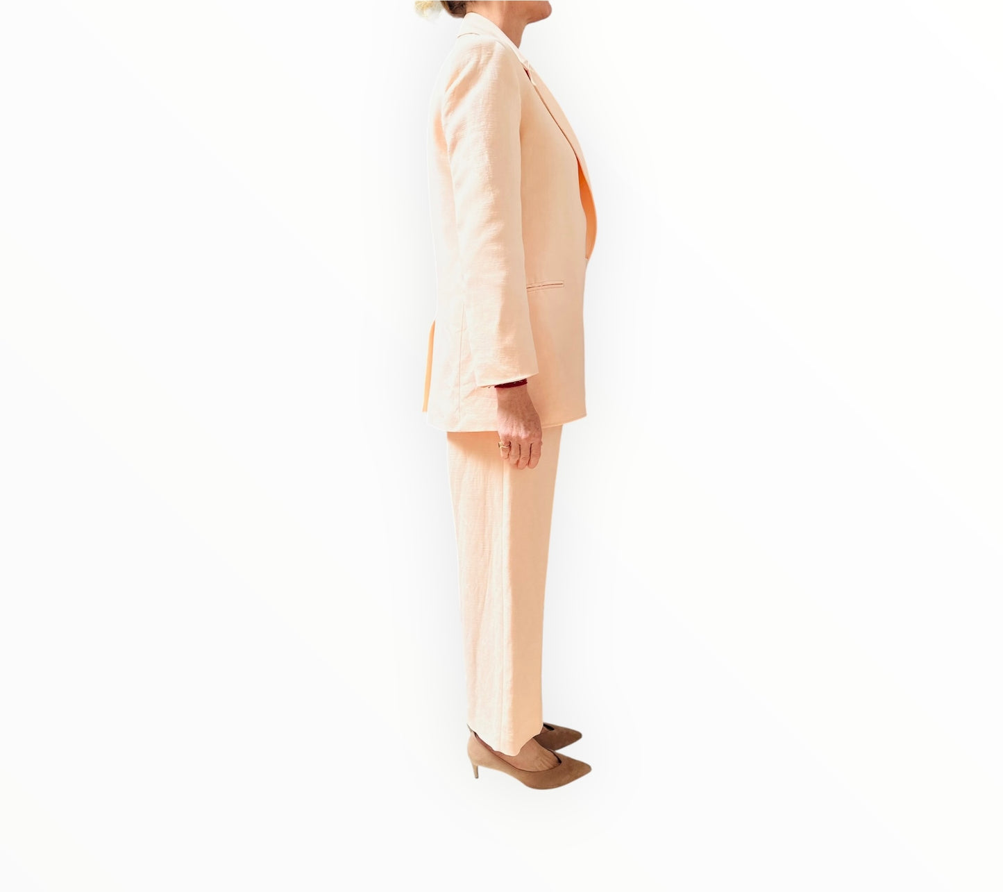 Scanlan Theodore Tailored Jacket + Pants - Peach - Size 10