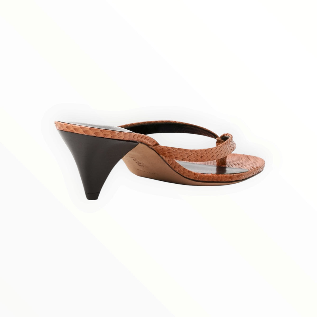 Jude Python Sandals - Brown - Size 40