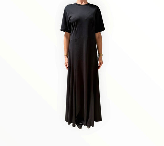 MSGM Crewneck T-Shirt Dress - Black - Size L
