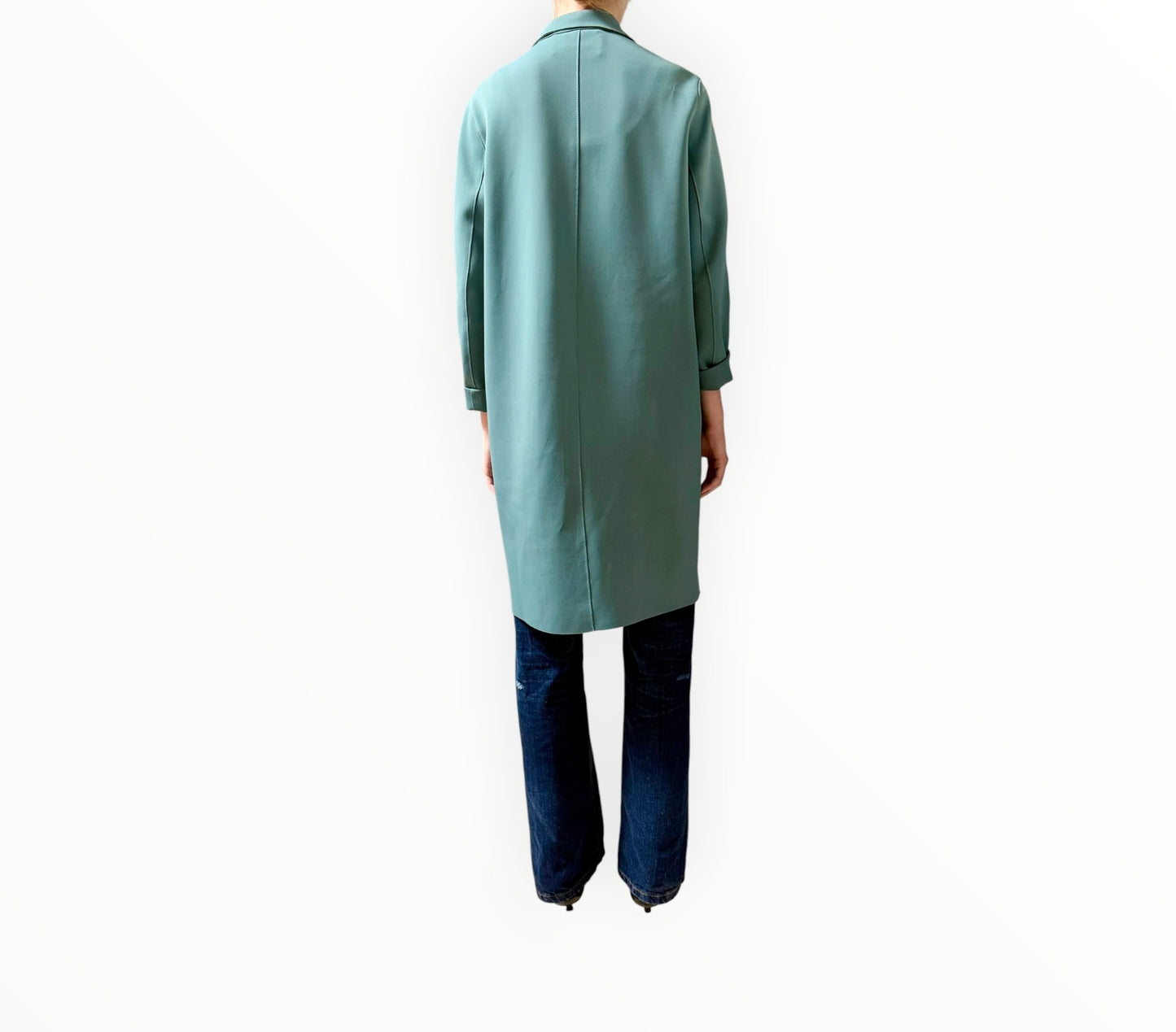 Harris Wharf Technical Coat - Smokey Blue - Size 42