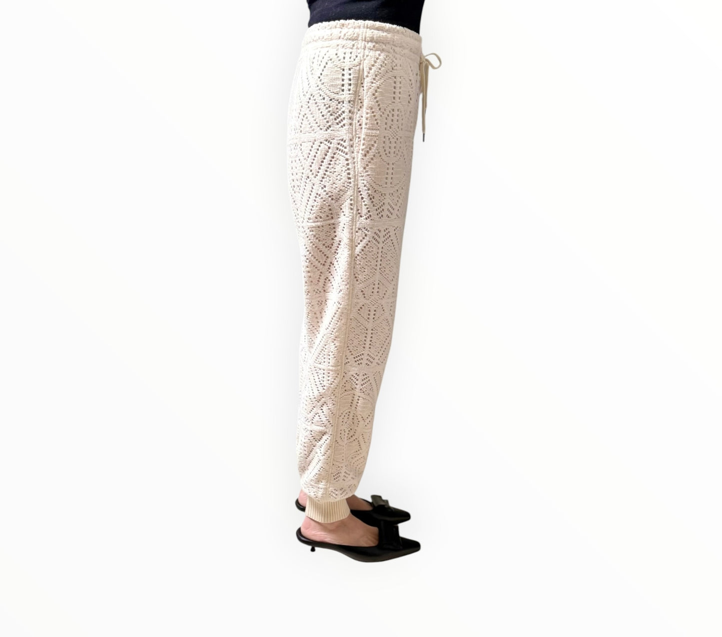 See By Chloe Crochet Pants - Milk - Size S