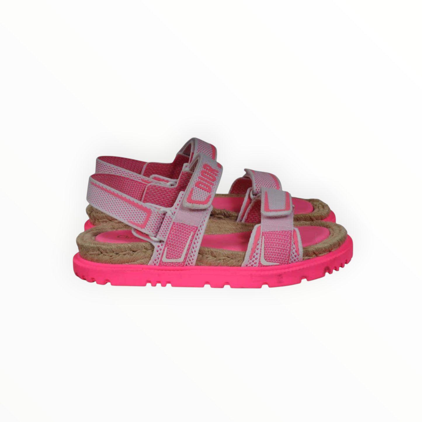 RT006221 - Christian Dior Dio(r)evolution Logo Sandals - Pink - Size 38